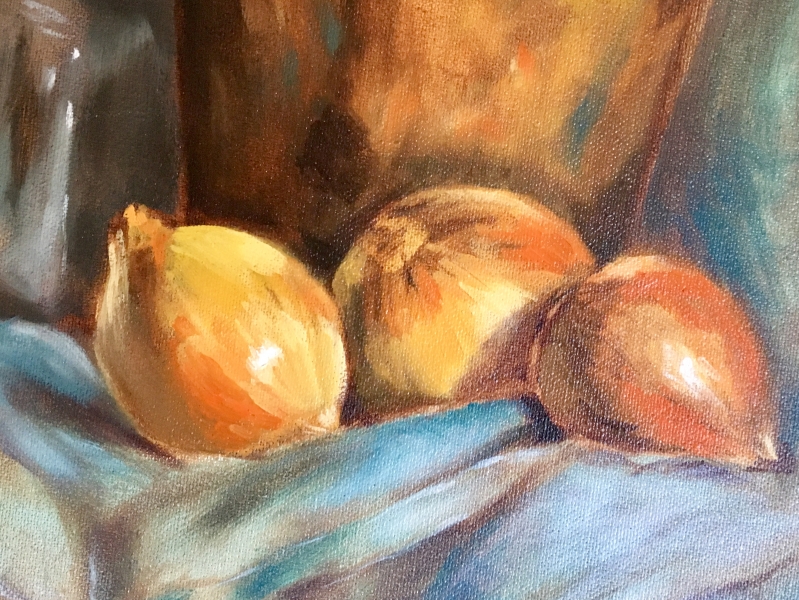 STILL LIFE WITH ONIONS