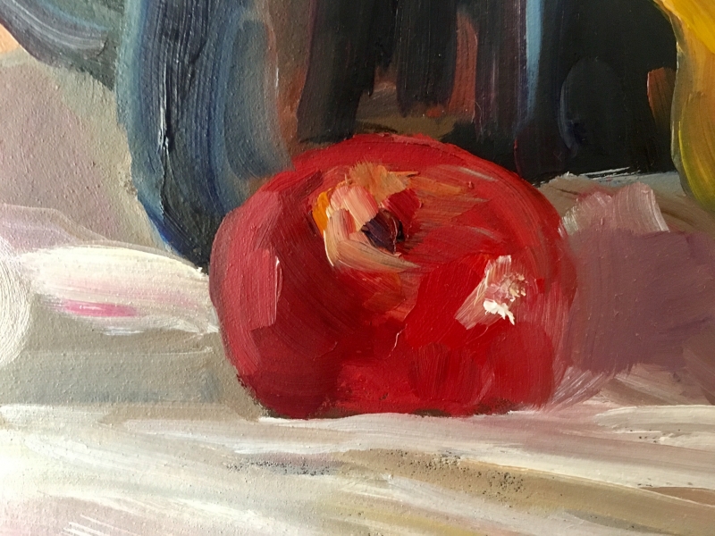 STILL LIFE WITH APPLES (Detail) | SOLD