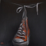 CONVERSE IX Oil on Board with Resin Finish 25cm x 25cm