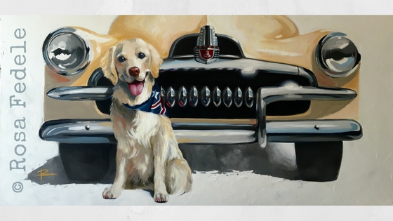 Fresh off the easel ... Fergus and His FJ